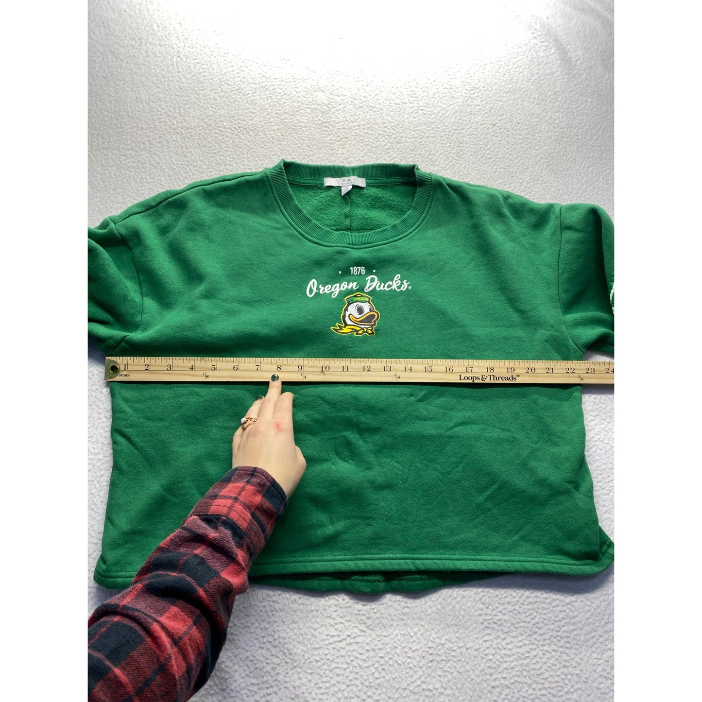 Women’s Oregon ducks cropped Longsleeve #5572