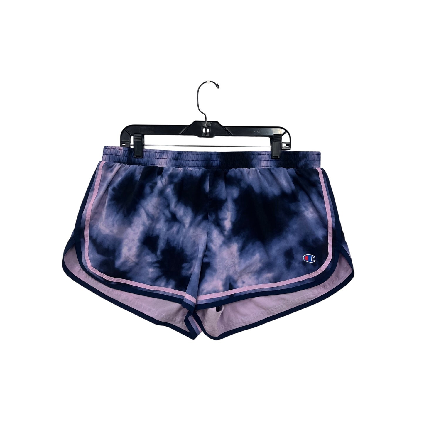 Champion Womens XL Tie-Dye Athletic Shorts With Pink Trim #6617