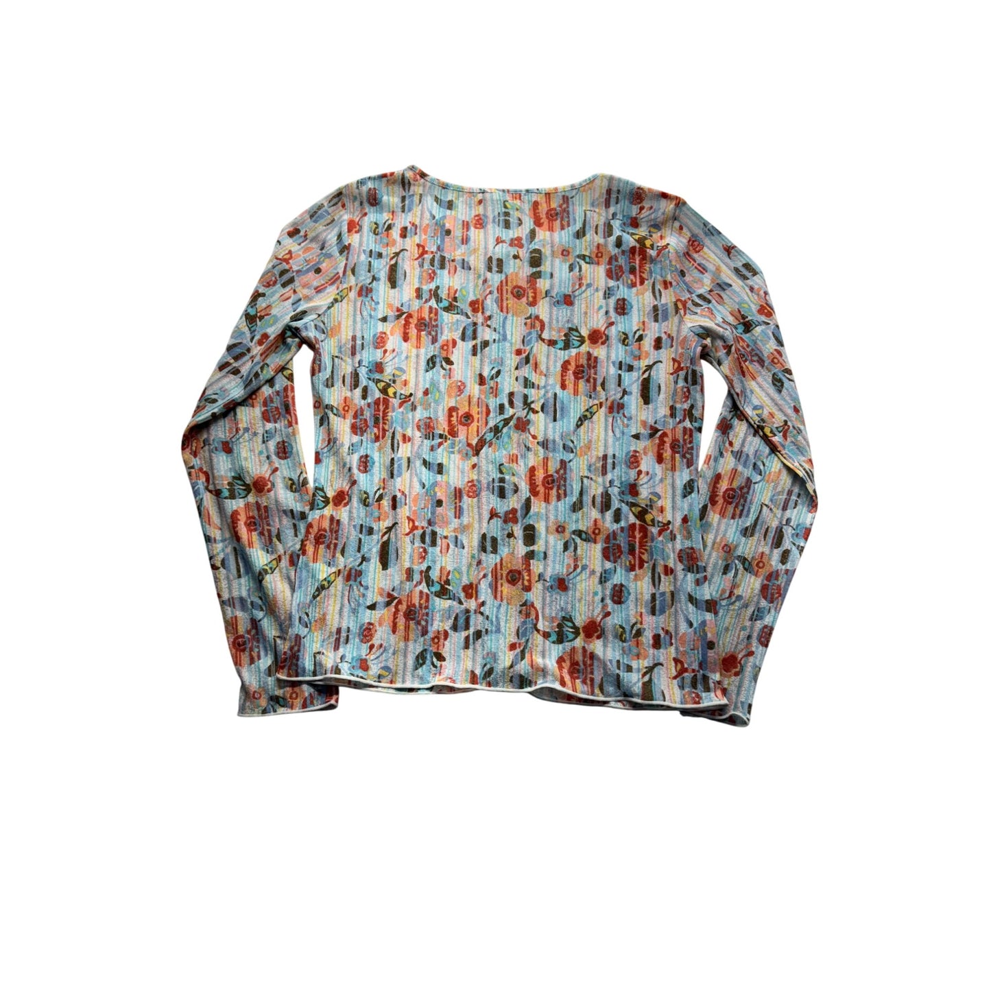 J. Jill XS Floral Button Cardigan Made In Northern Mariana Islands #9087