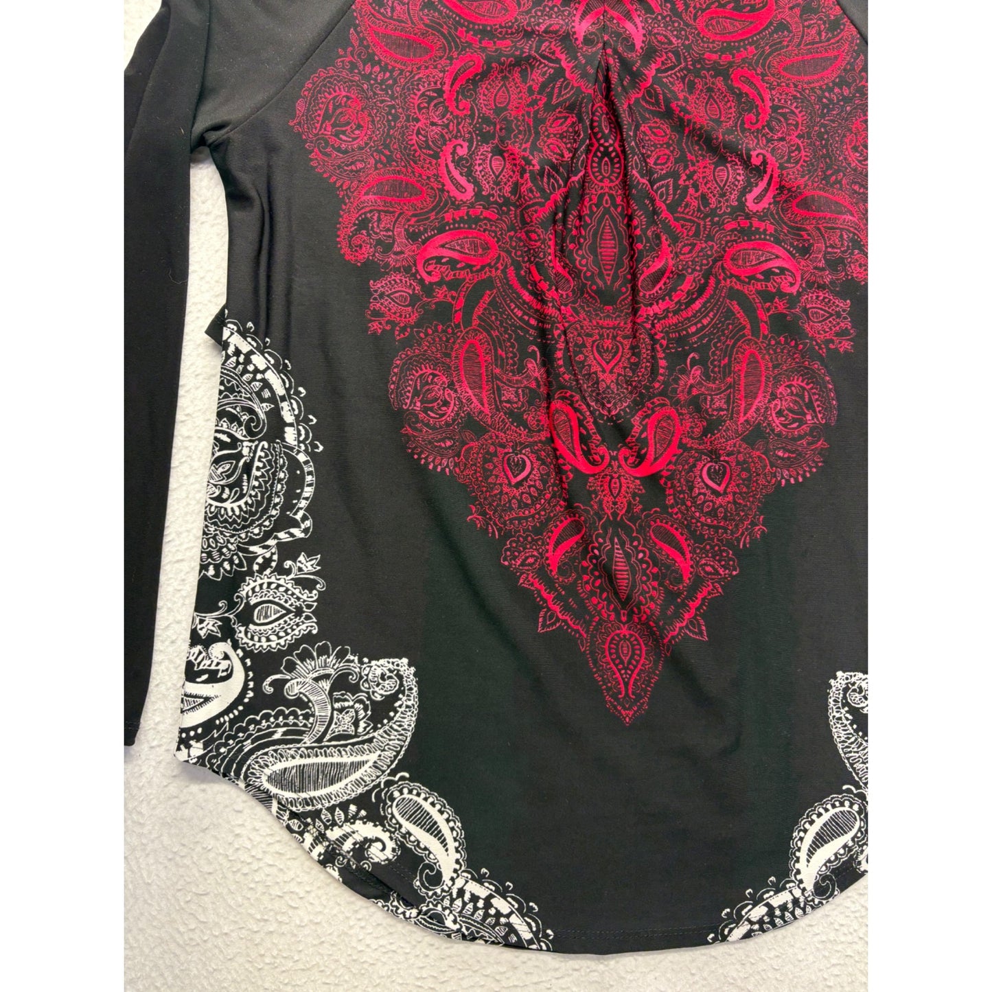 Joseph Ribkoff Long-Sleeve Black Tunic Top #7641