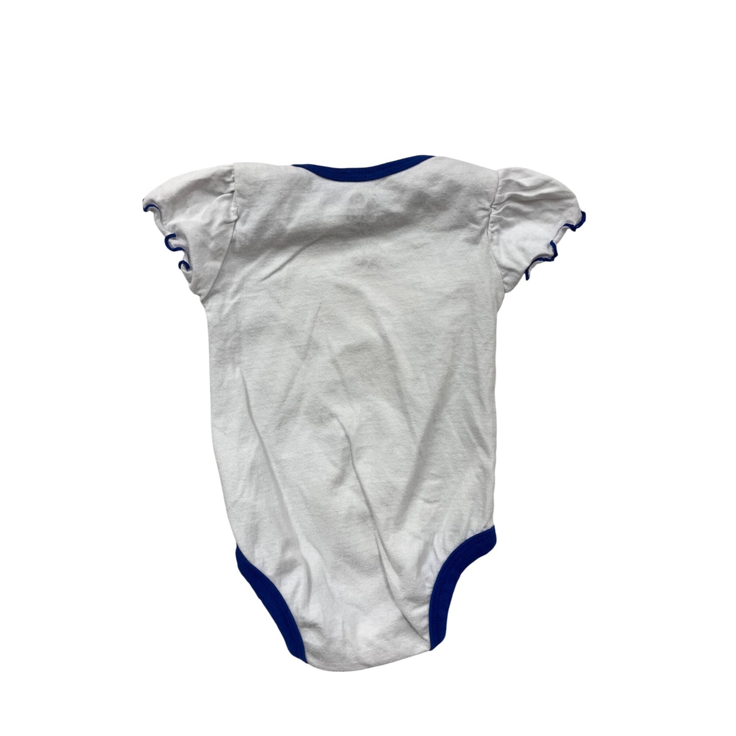 South Dakota State Jackrabbits Baby Bodysuit 0/3M White & Blue #6457