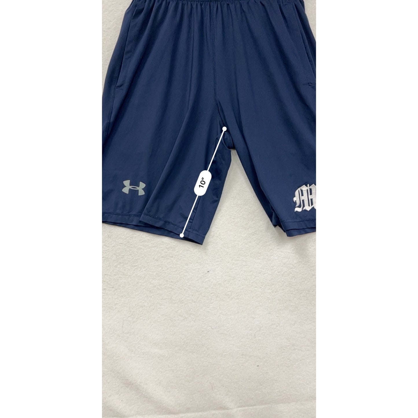 Under Armour Mens Navy Blue Heatgear Athletic Shorts #8029