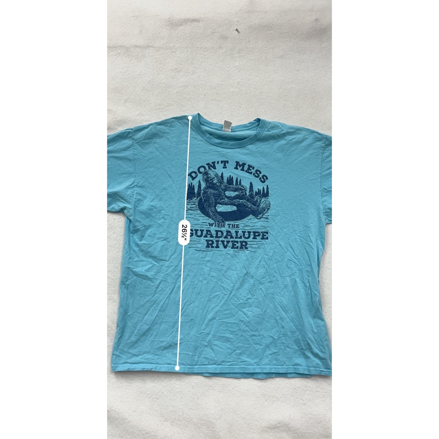 “Dont Mess With The Guadalupe” River Graphic T-Shirt Unisex XL #6577