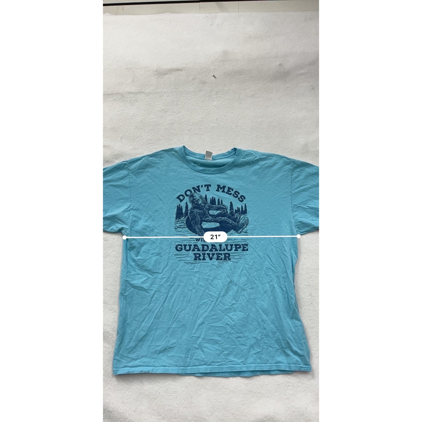 “Dont Mess With The Guadalupe” River Graphic T-Shirt Unisex XL #6577