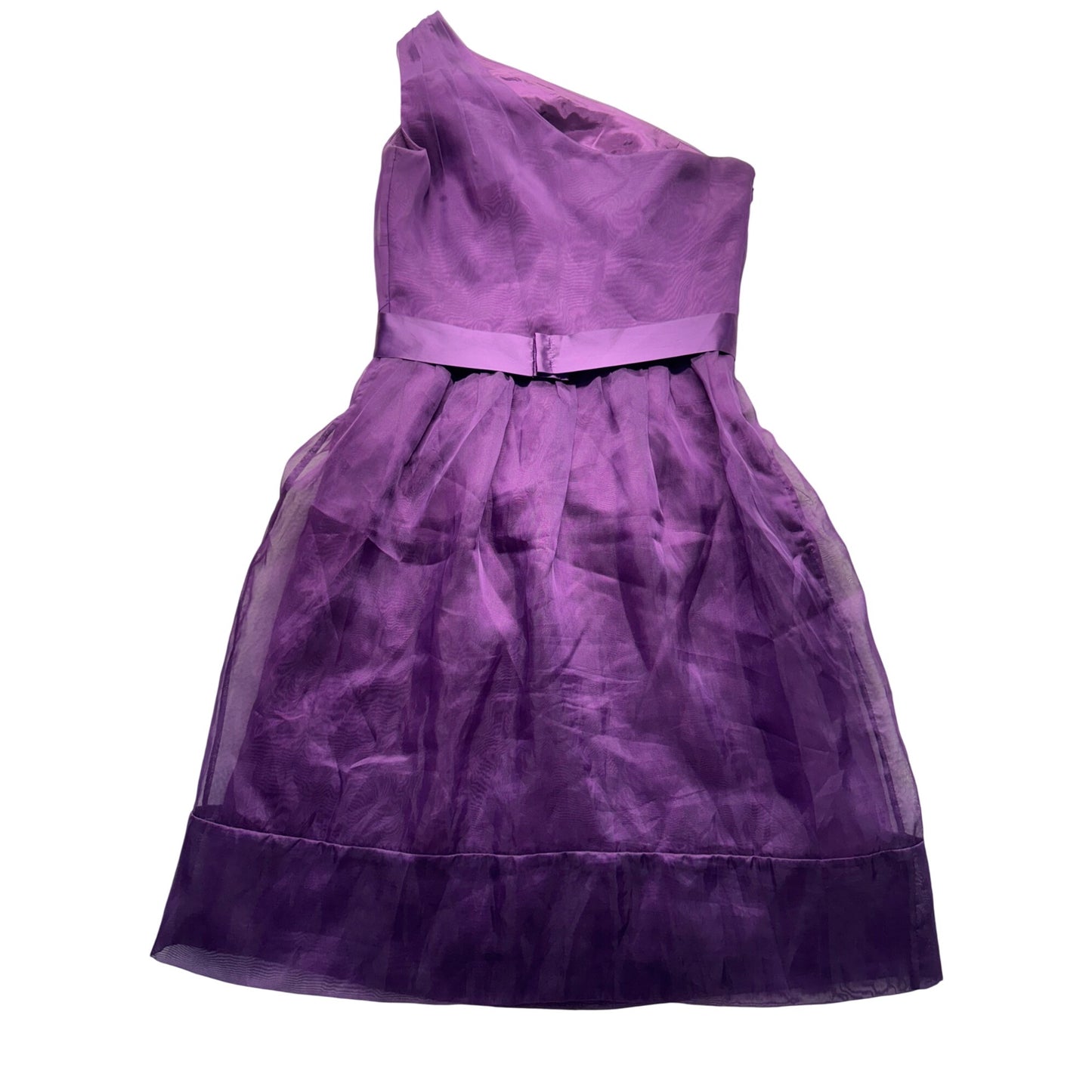 After Six One-Shoulder African Violet Dress 14SP #7843