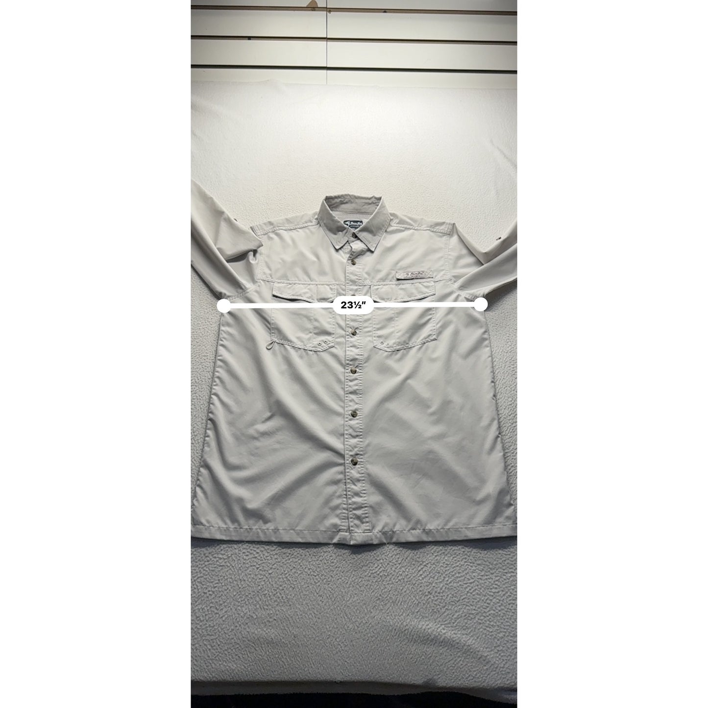 Bimini Bay Outfitters Long-Sleeve Fishing M W/Vented Back & Pockets #9122