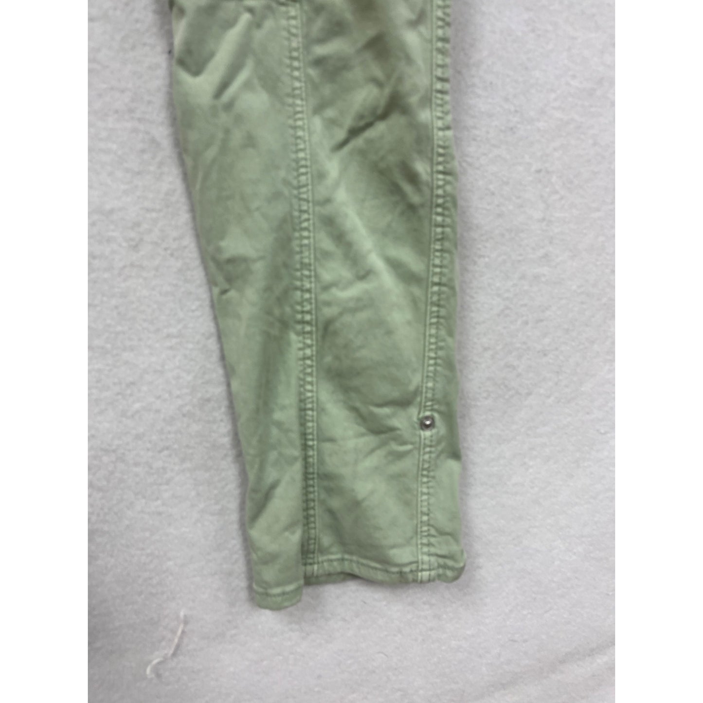 Womens WHBM Light Green Mid-Rise Utility Pants Size 8 #6737