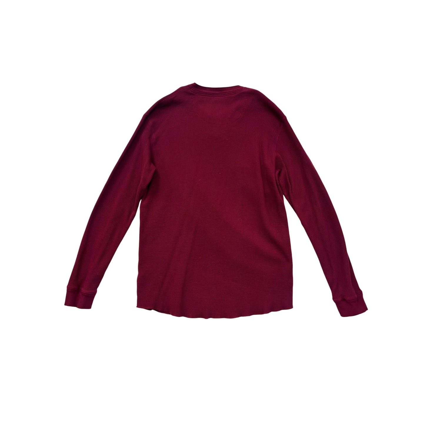 Levis Red Waffle Knit Henley Shirt XXXL #8302