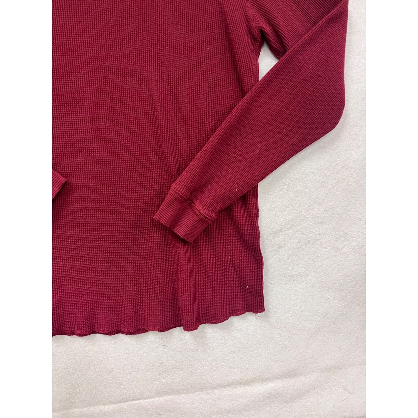 Levis Red Waffle Knit Henley Shirt XXXL #8302