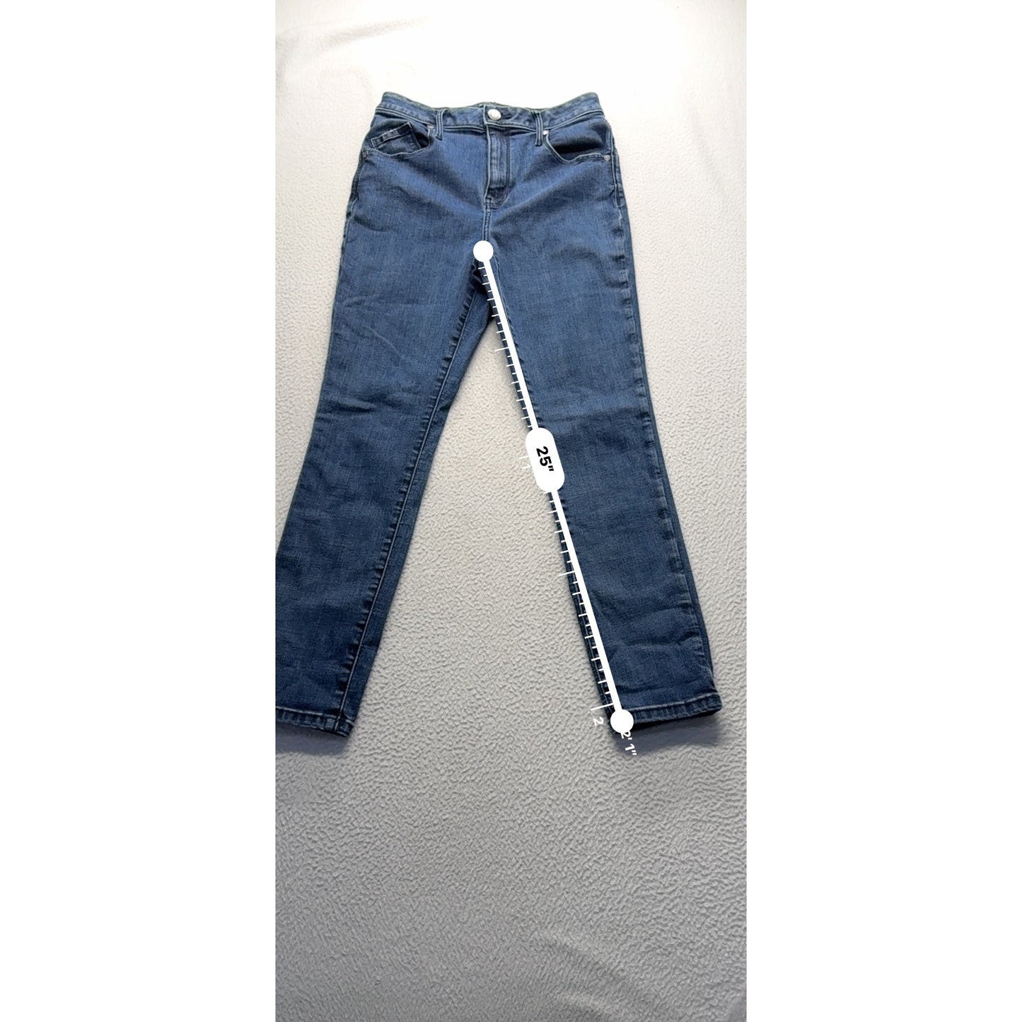 Simply Vera Vera Wang Skinny Ankle Jeans Size 6 Blue Denim #7930