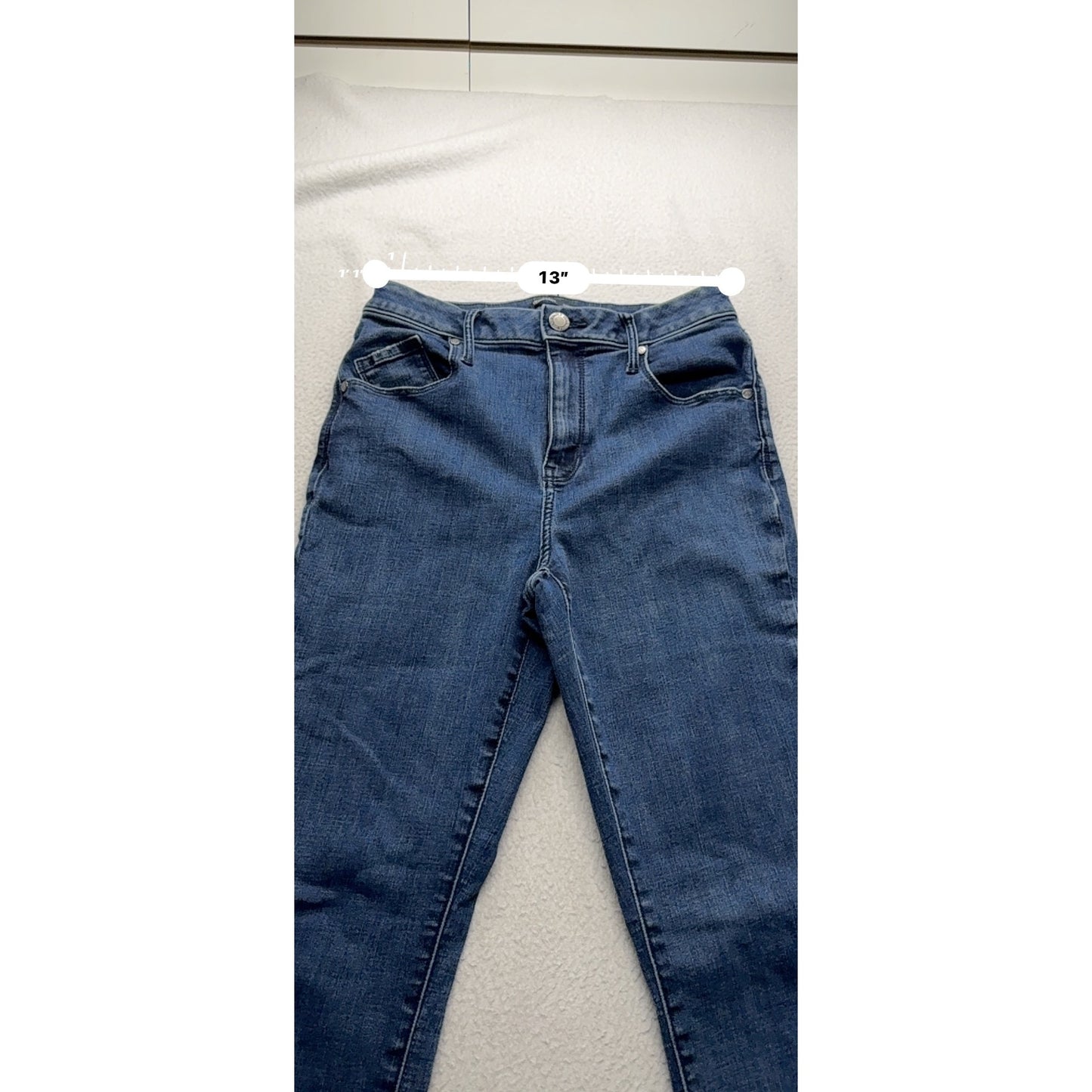 Simply Vera Vera Wang Skinny Ankle Jeans Size 6 Blue Denim #7930