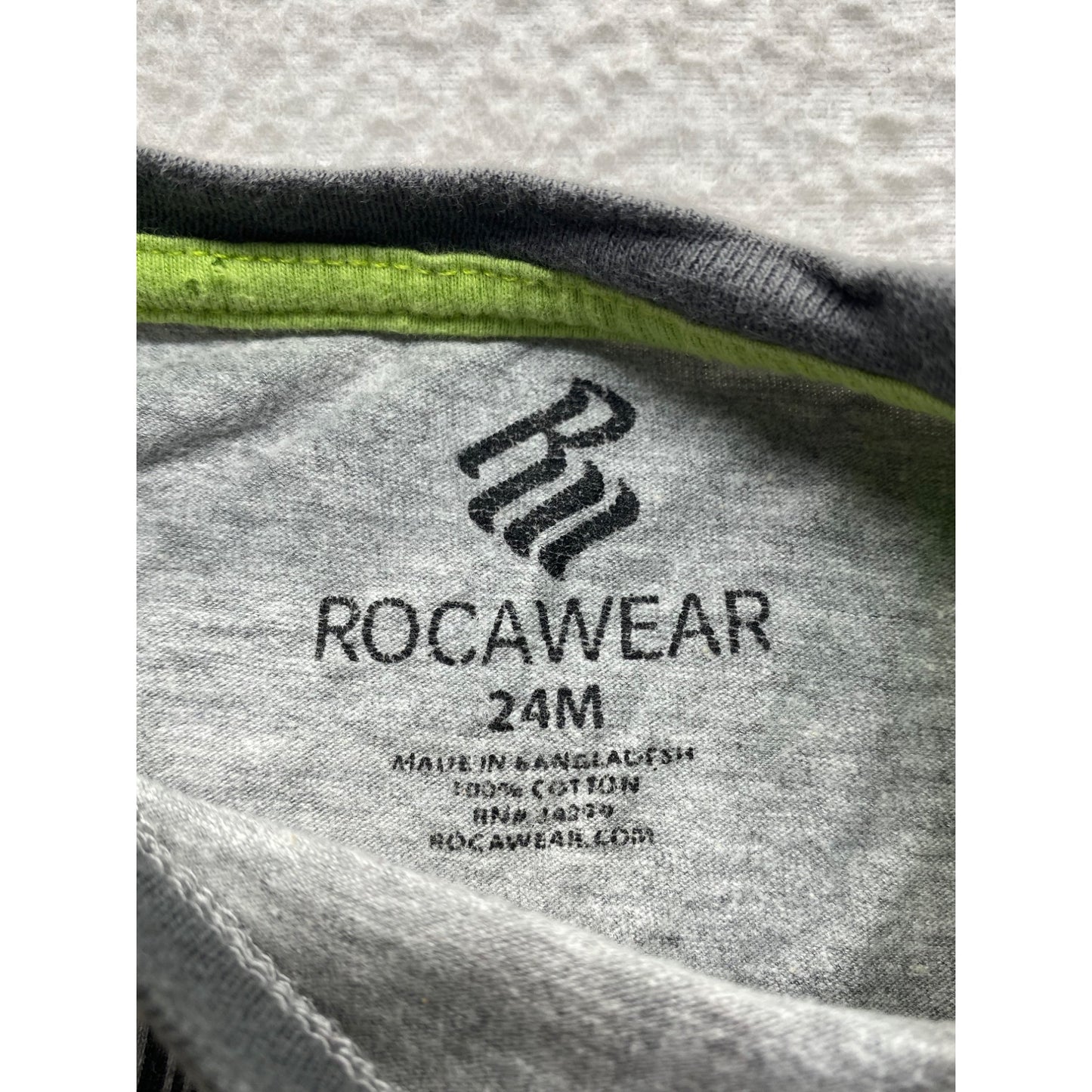 Rocawear Baby Boys Raglan T-Shirt With Barcode Design #7336