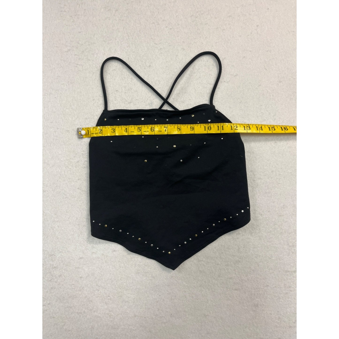 Women’s Cute Bedazzled Crop Top