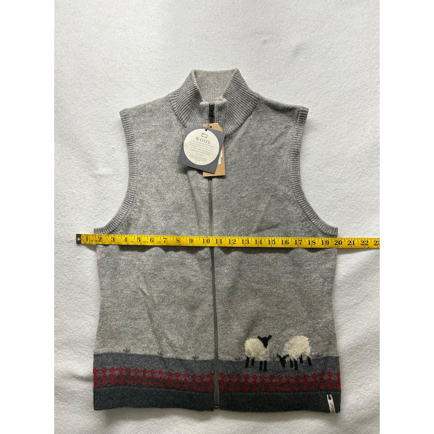NWT Wool Women’s Grey Vest #2896