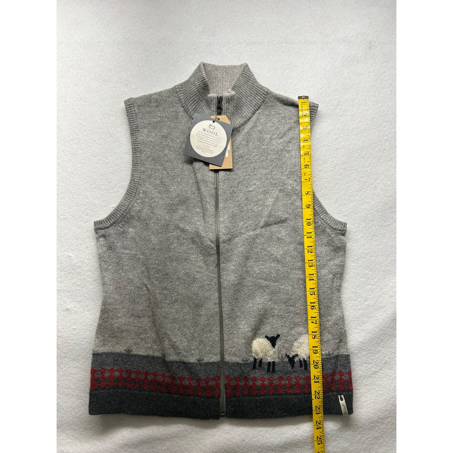 NWT Wool Women’s Grey Vest #2896