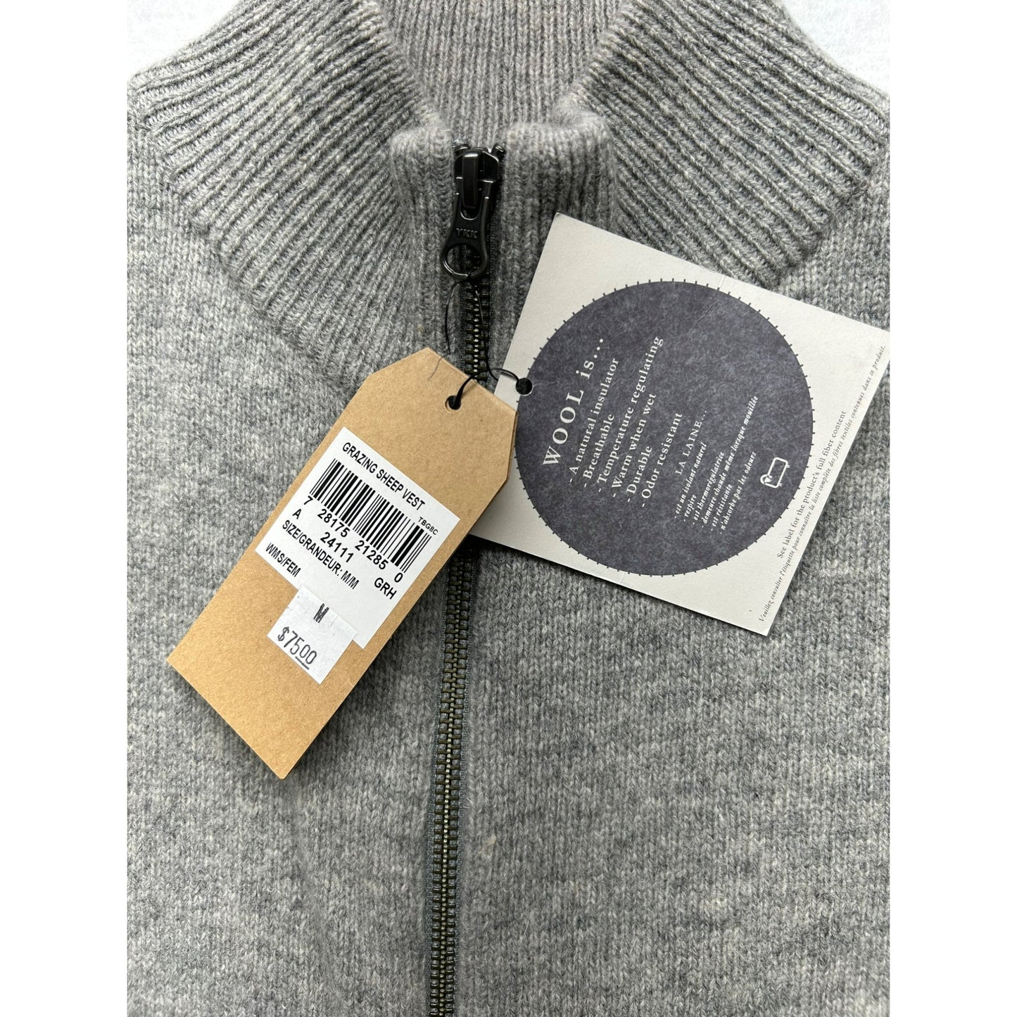 NWT Wool Women’s Grey Vest #2896