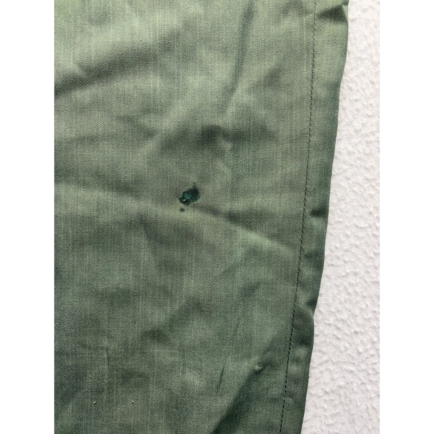 Botany 500 Mens Green Polyester Flat-Front Pants #7506