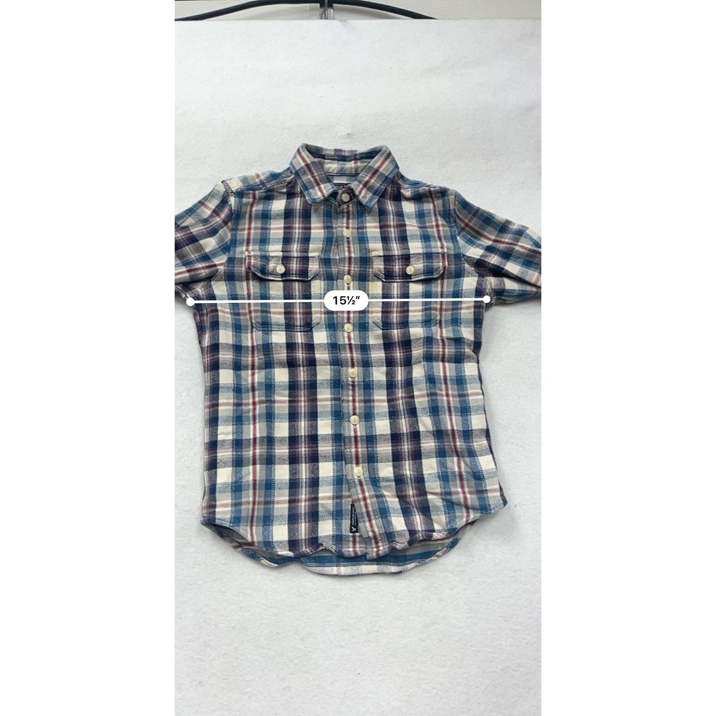 American Eagle Outfitters Mens Plaid Button-Down Shirt S/P 1A