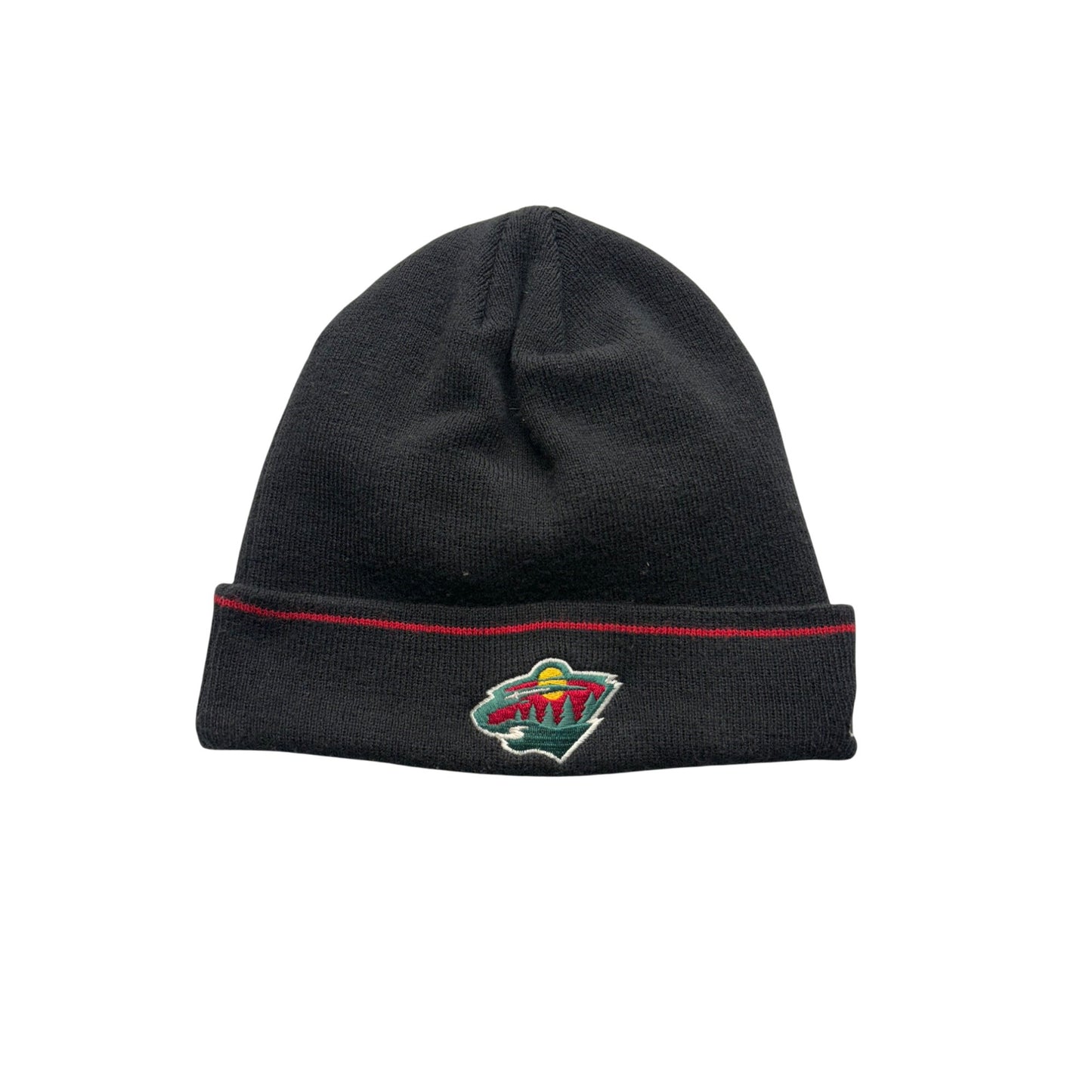 NHL Reebok Face Off Collection Black Knit MN Wild beanie #7427