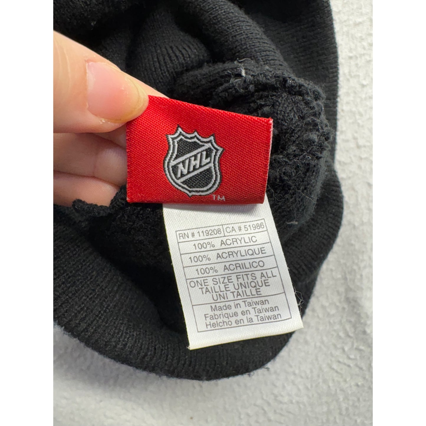 NHL Reebok Face Off Collection Black Knit MN Wild beanie #7427