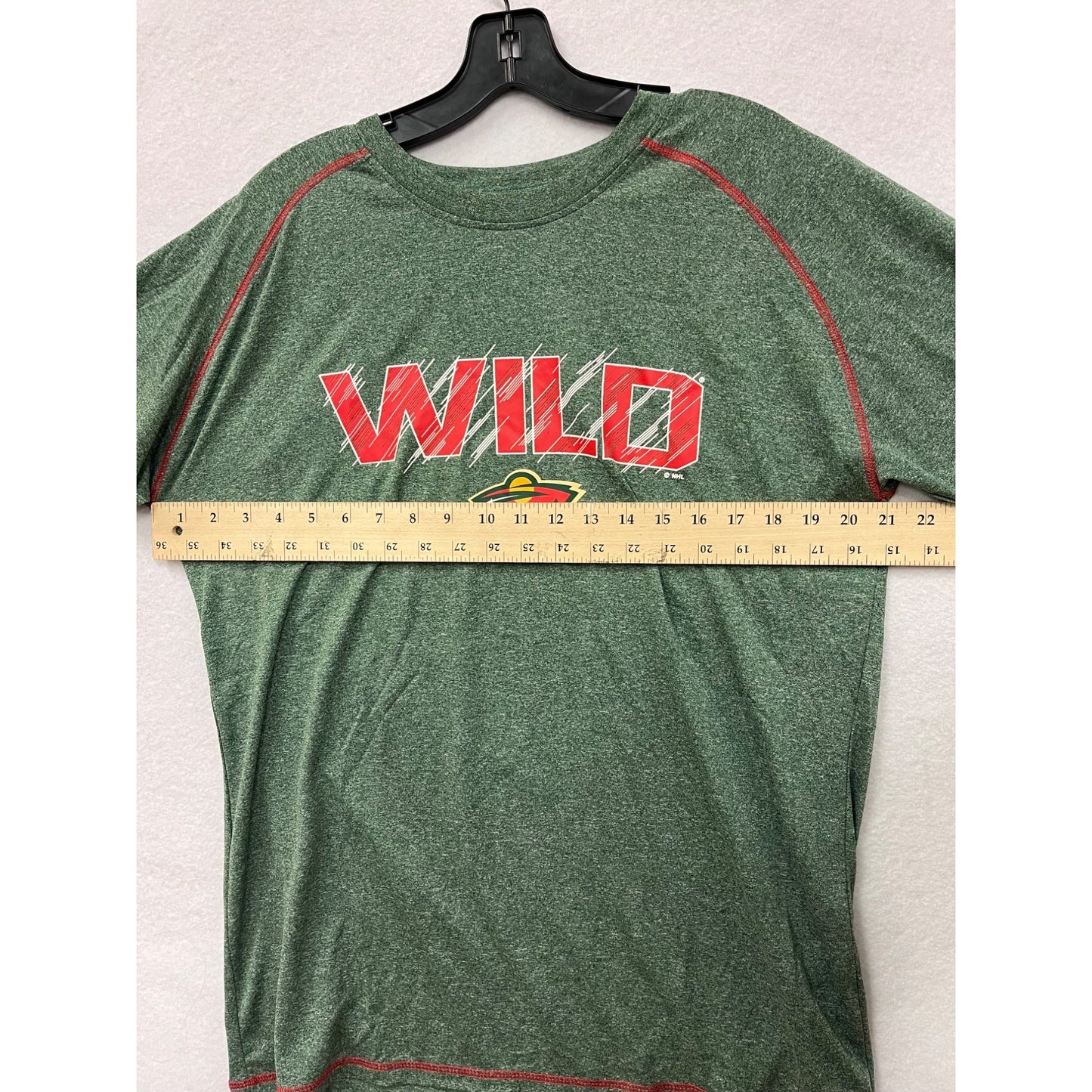 Minnesota Wild NHL Mens Green Short Sleeve T-Shirt Size L #6466