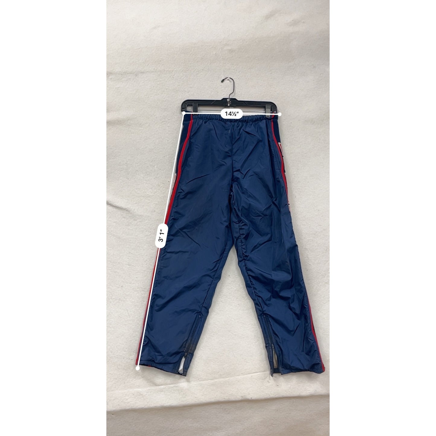 Vintage In Play Bemidji Lumberjacks Sports Windbreaker Pants #8147