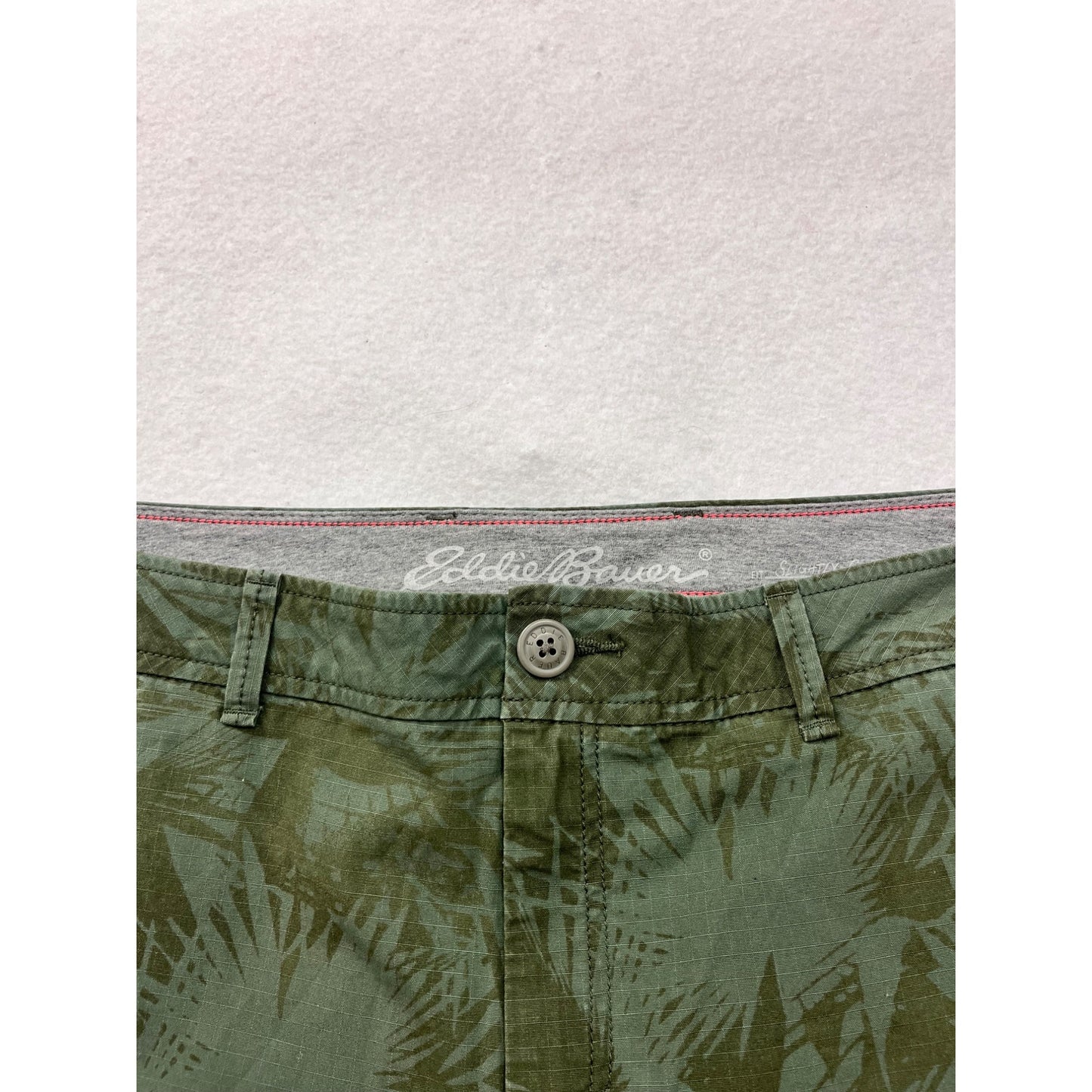Eddie Bauer Womens Green Patterned Shorts #6414