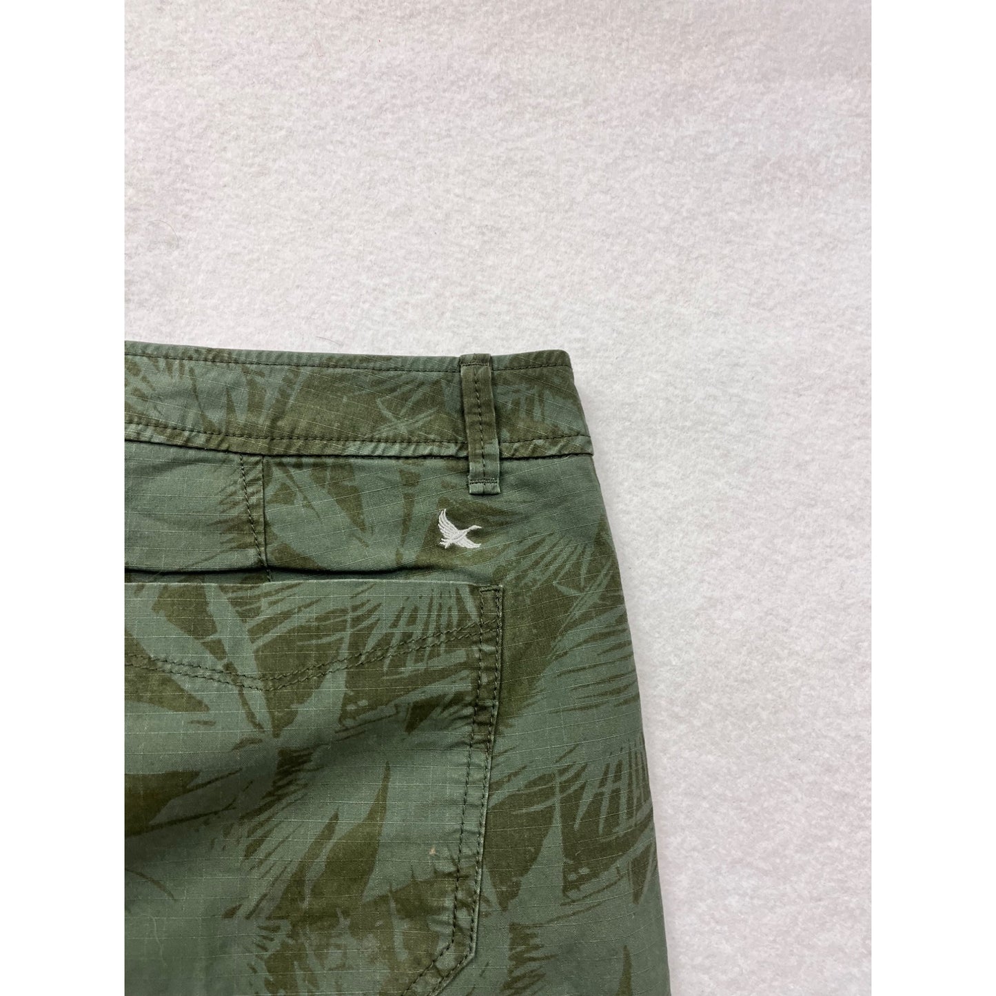 Eddie Bauer Womens Green Patterned Shorts #6414