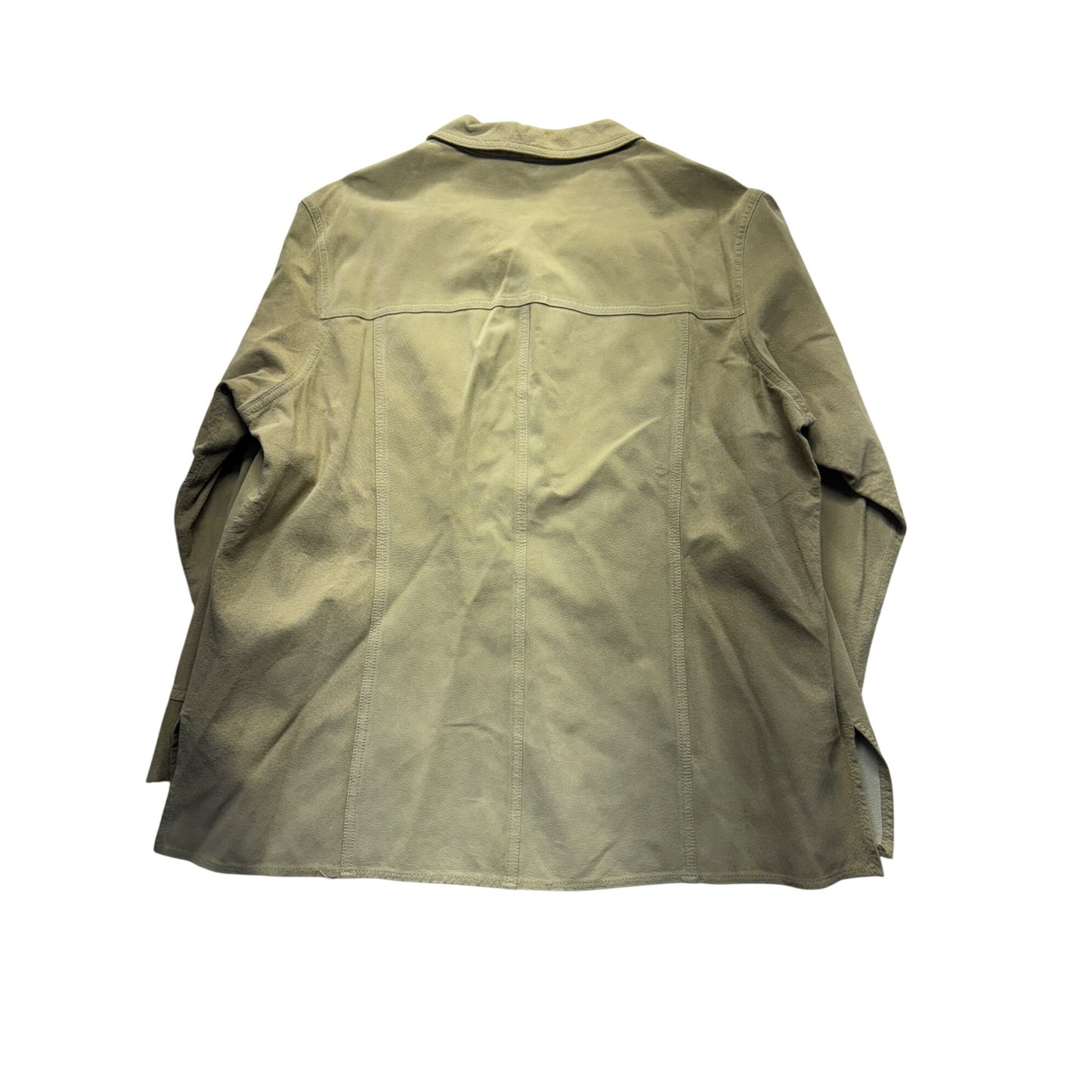 J. Jill Womens Genuine Leather Button-Up Jacket #5719