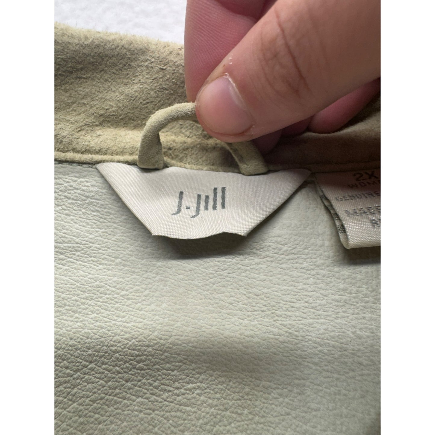 J. Jill Womens Genuine Leather Button-Up Jacket #5719