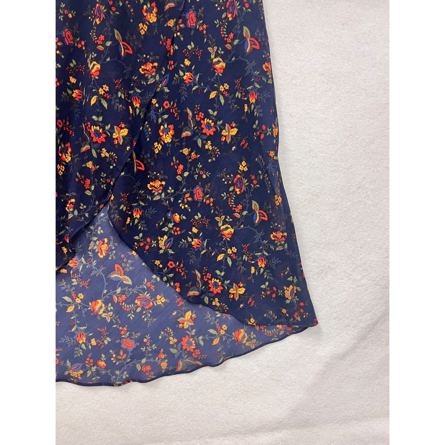 Madewell Womens Floral High-Low Midi Skirt Size 6 #6953