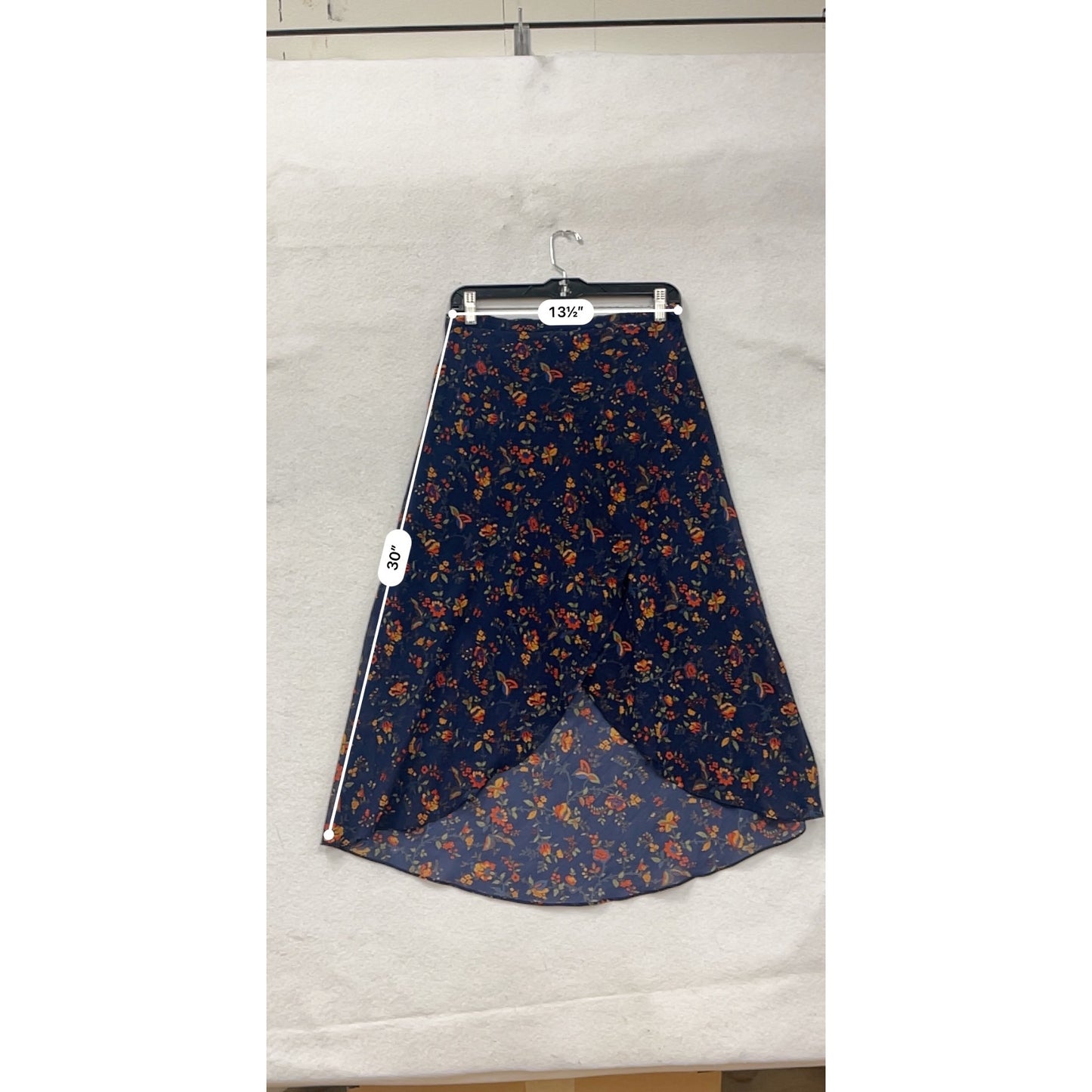 Madewell Womens Floral High-Low Midi Skirt Size 6 #6953