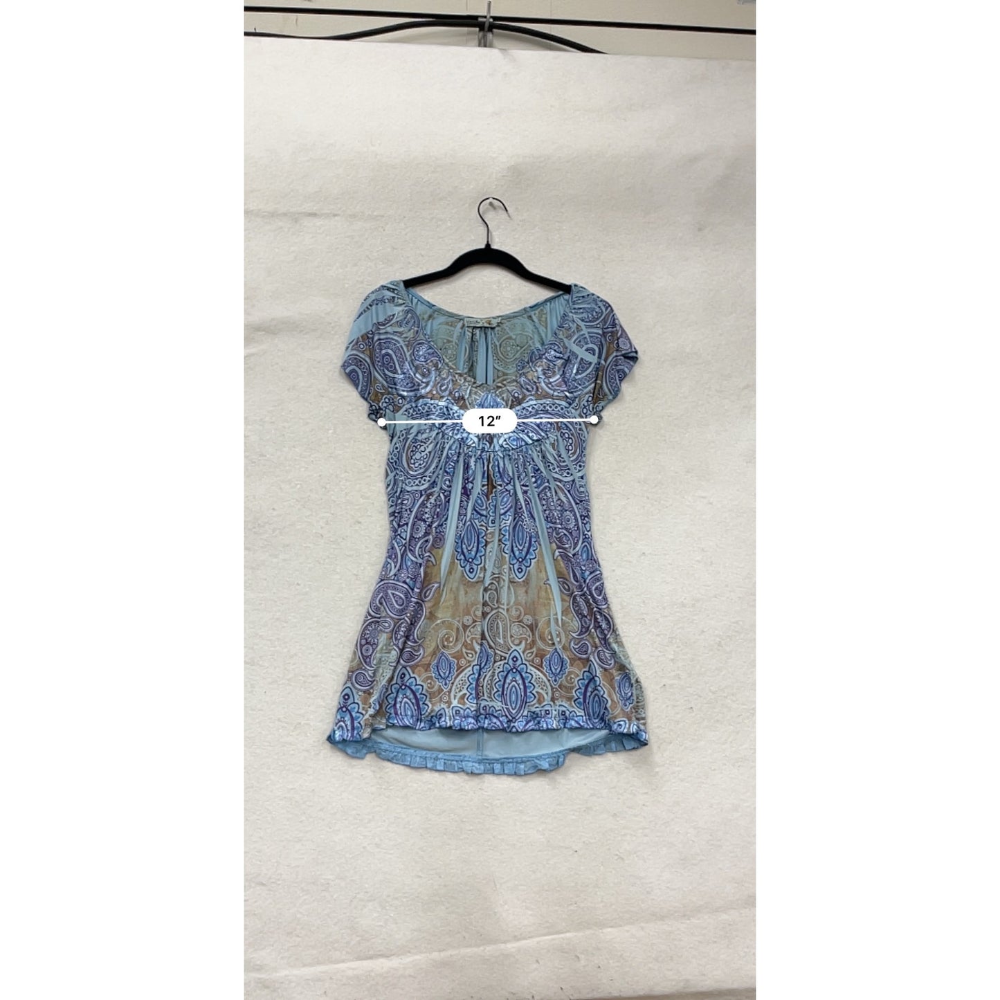 Unity Paisley Print Top S #119A