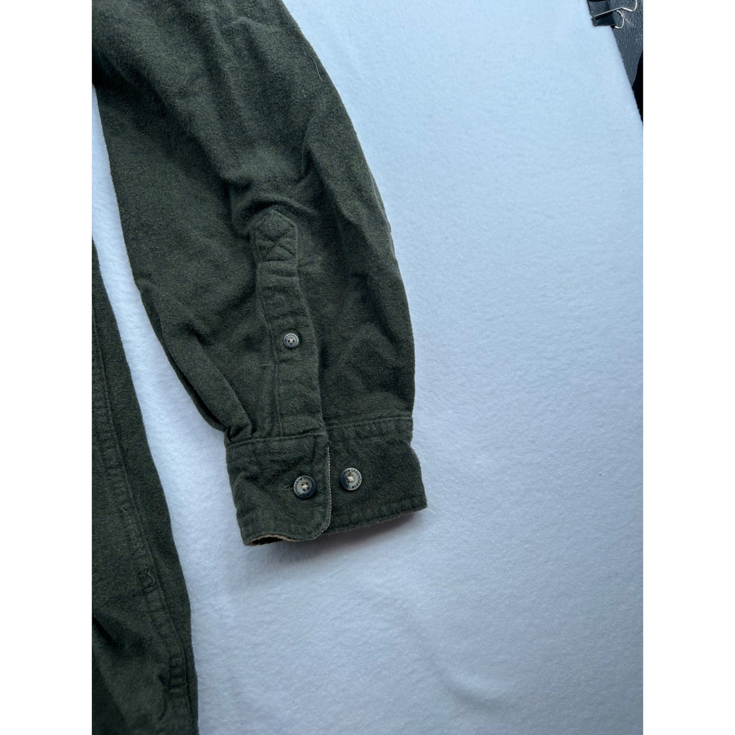 Legendary Whitetails Buck Camp Flannel Olive Green Long Sleeve Corduroy Collar #6655