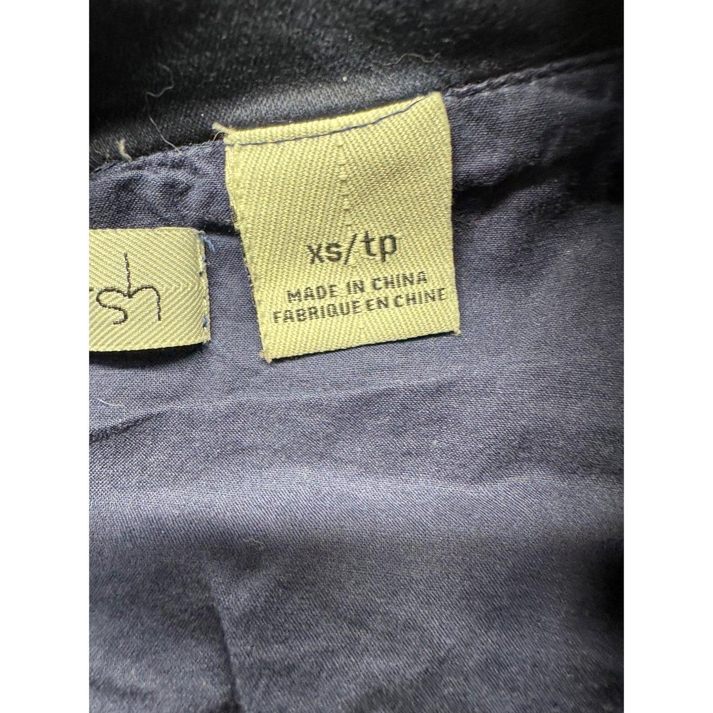 Kersh Camo Jacket XS Blue Long Sleeve Cotton Blend With Pockets #9069
