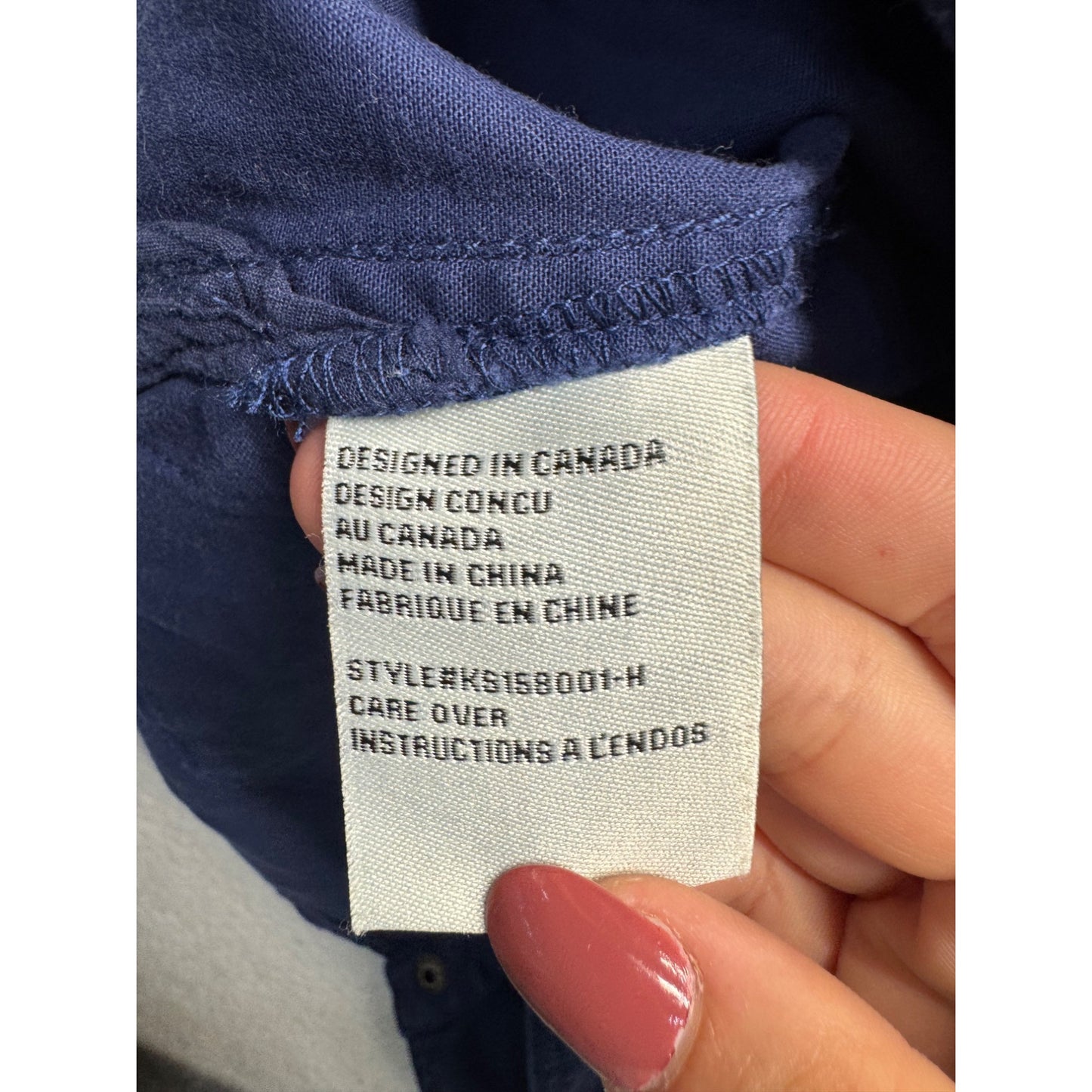 Kersh Camo Jacket XS Blue Long Sleeve Cotton Blend With Pockets #9069