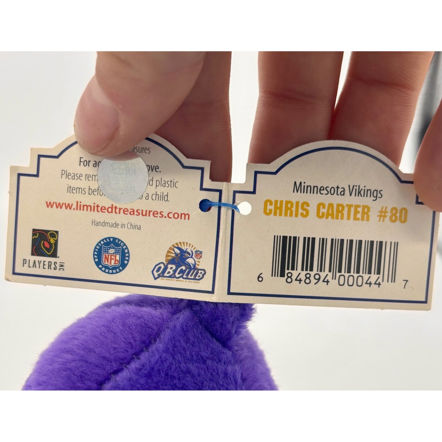 Chris Carter Vikings MVP Limited Treasures #2522