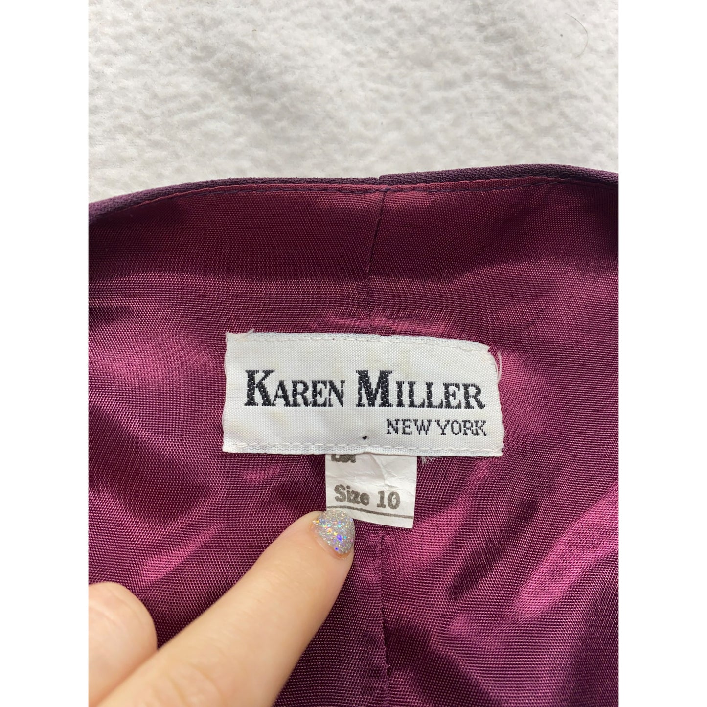Vintage Karen Miller Purple Blazer #5483