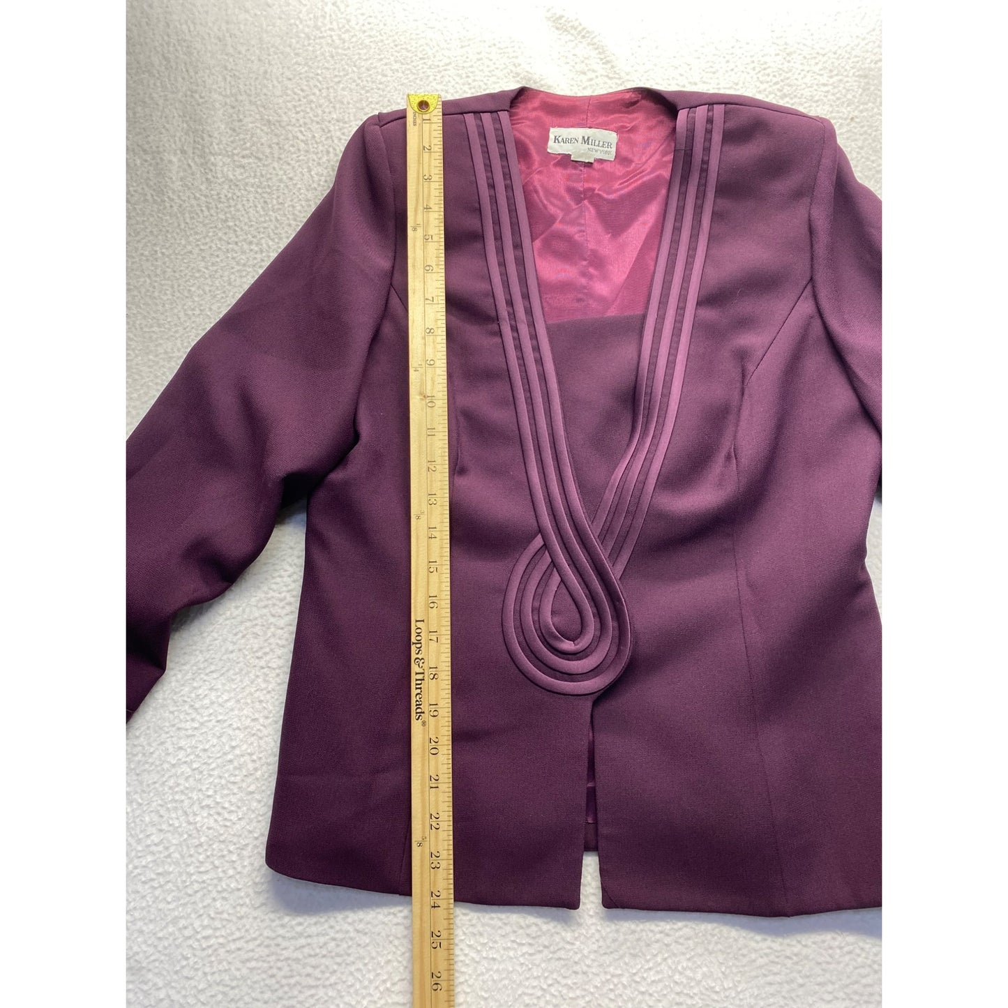 Vintage Karen Miller Purple Blazer #5483