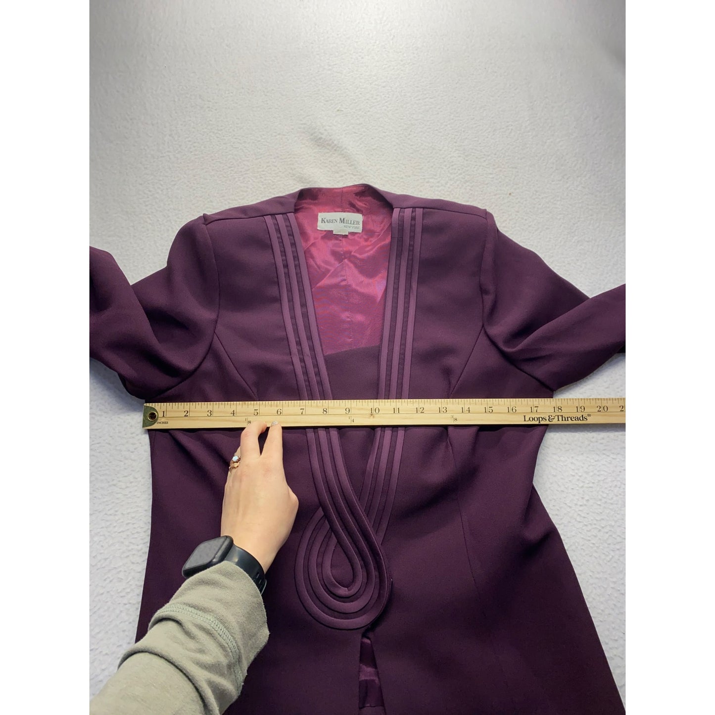 Vintage Karen Miller Purple Blazer #5483