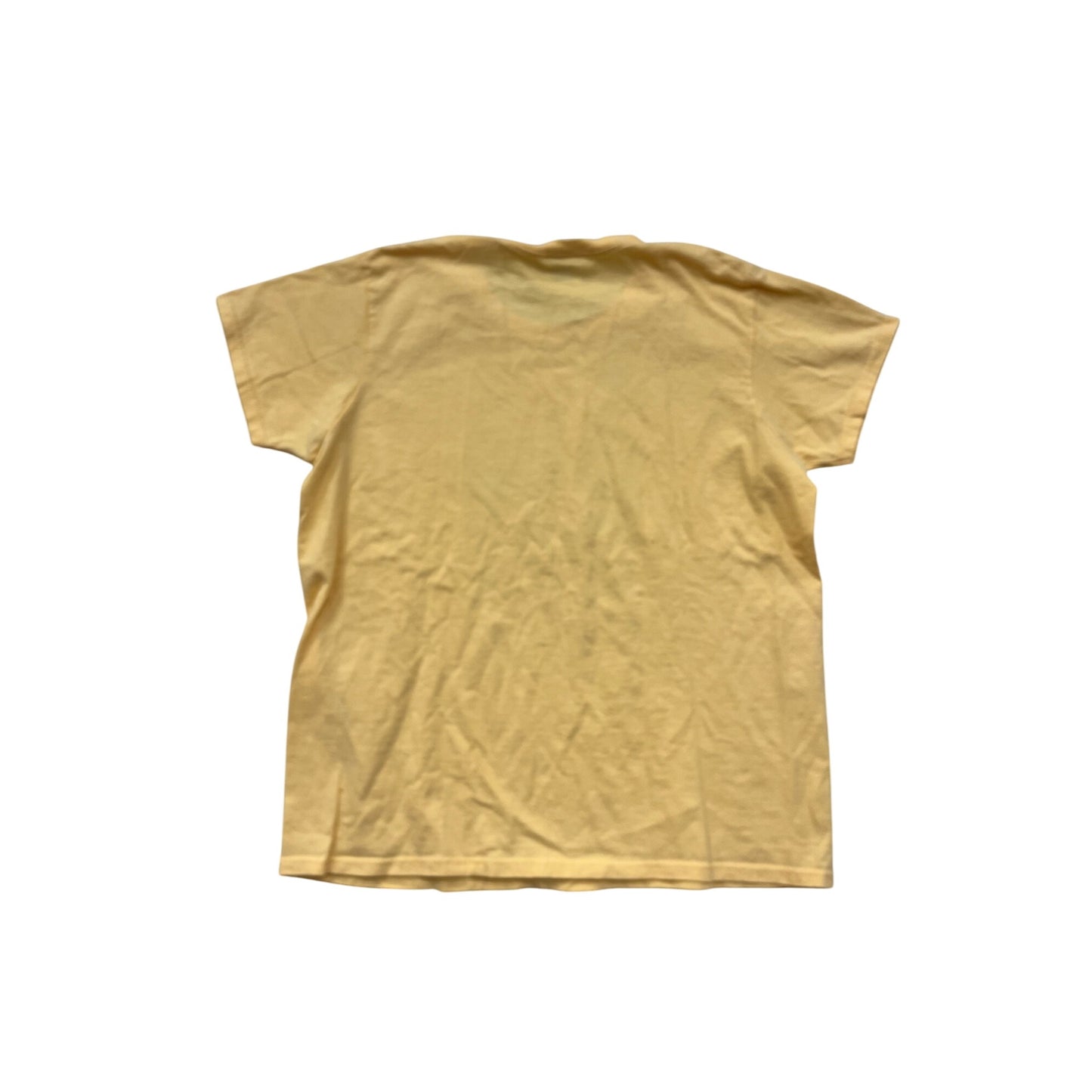 Vintage Pleasant Shade Yellow Graphic T-Shirt Size L #8993