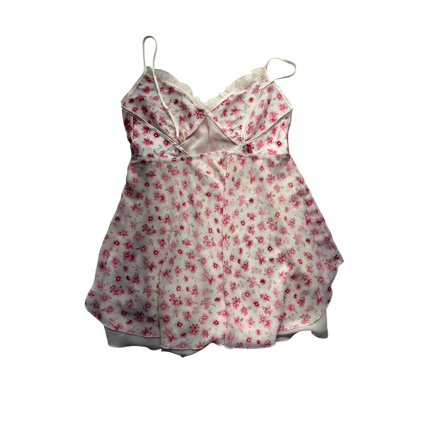 Vintage Expressions By California Dynasty Floral Sheer Nightie #7448