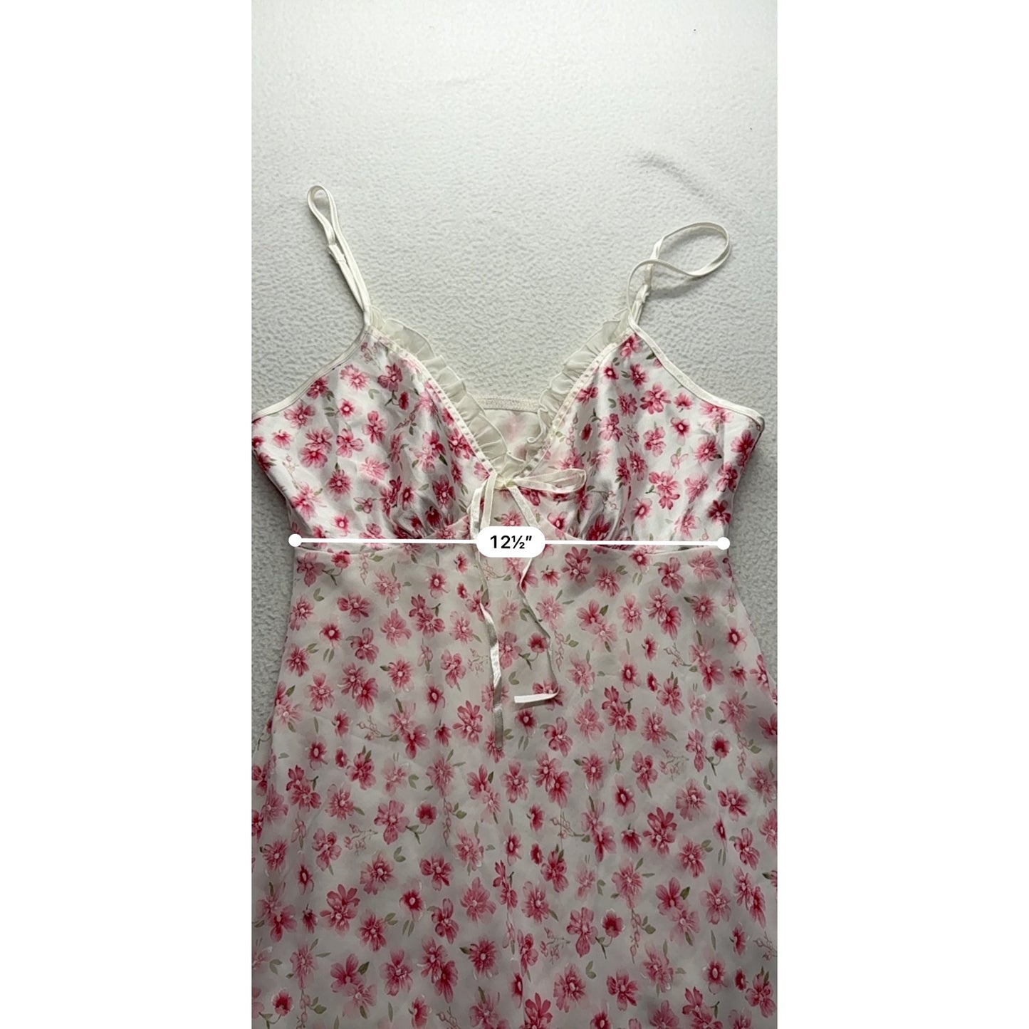 Vintage Expressions By California Dynasty Floral Sheer Nightie #7448