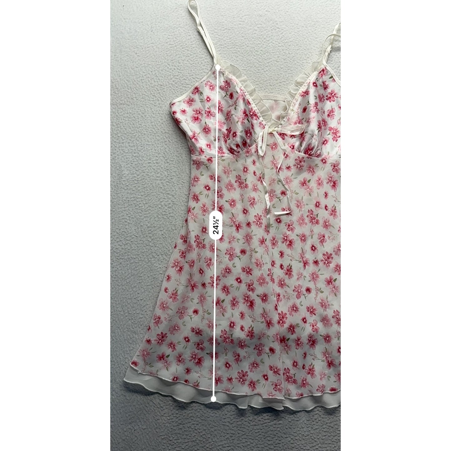 Vintage Expressions By California Dynasty Floral Sheer Nightie #7448