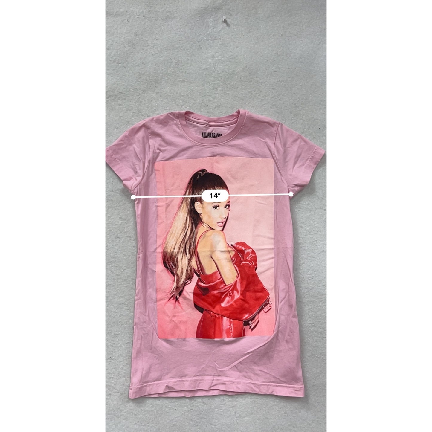Ariana Grande Dangerous Woman Tour Pink Graphic T-Shirt S #8785
