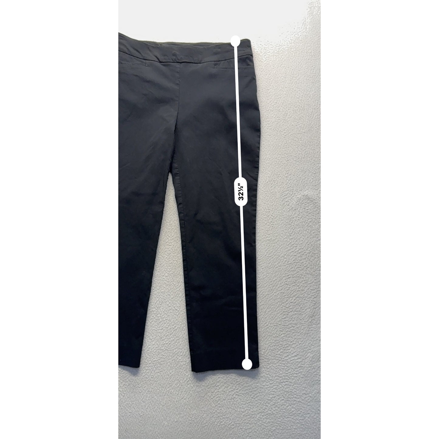 Chicos Black Slim Fit Stretch Pants Size 43 231B