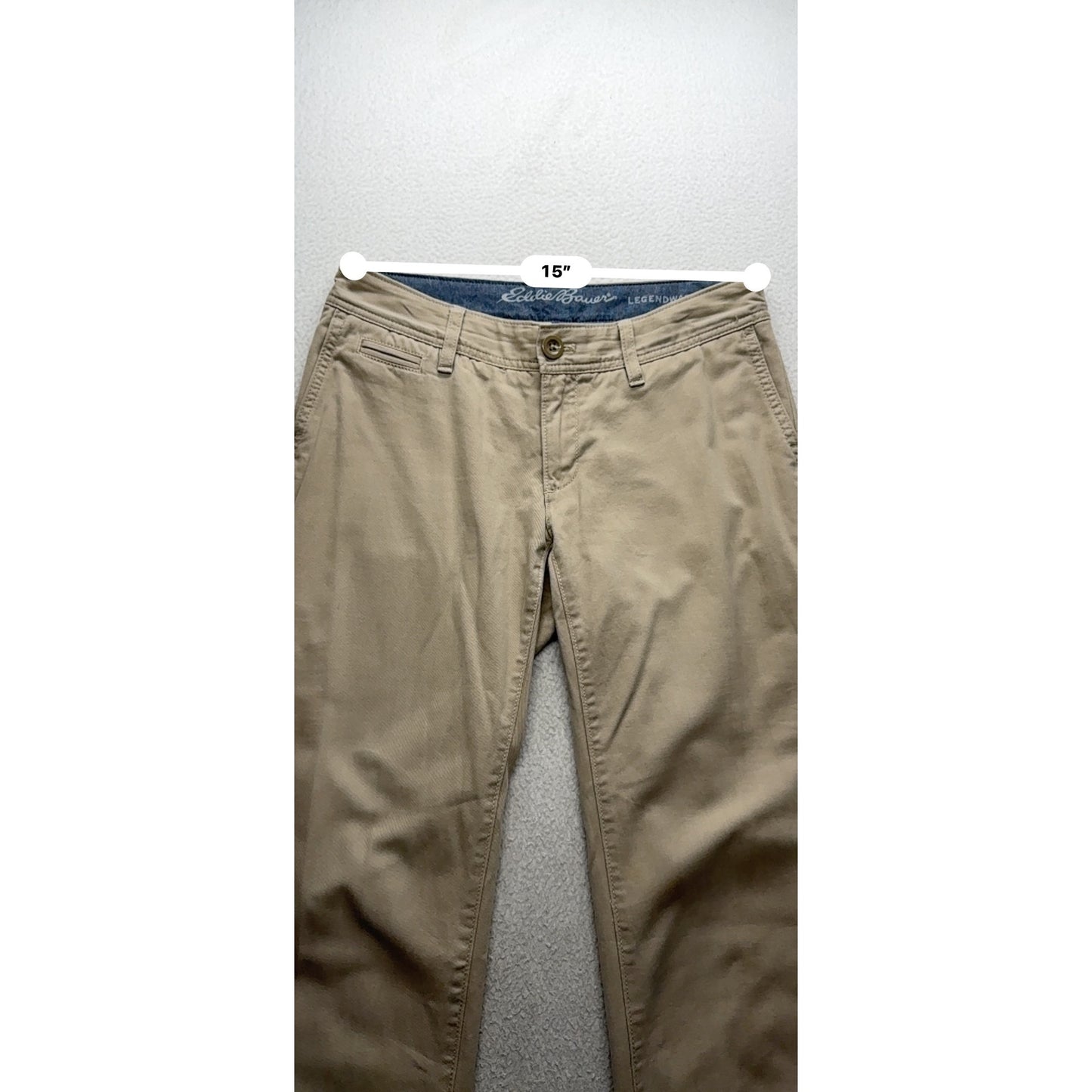 Eddie Bauer Straight Leg Khaki Pants Size 4 Made In Sri Lanka #167B