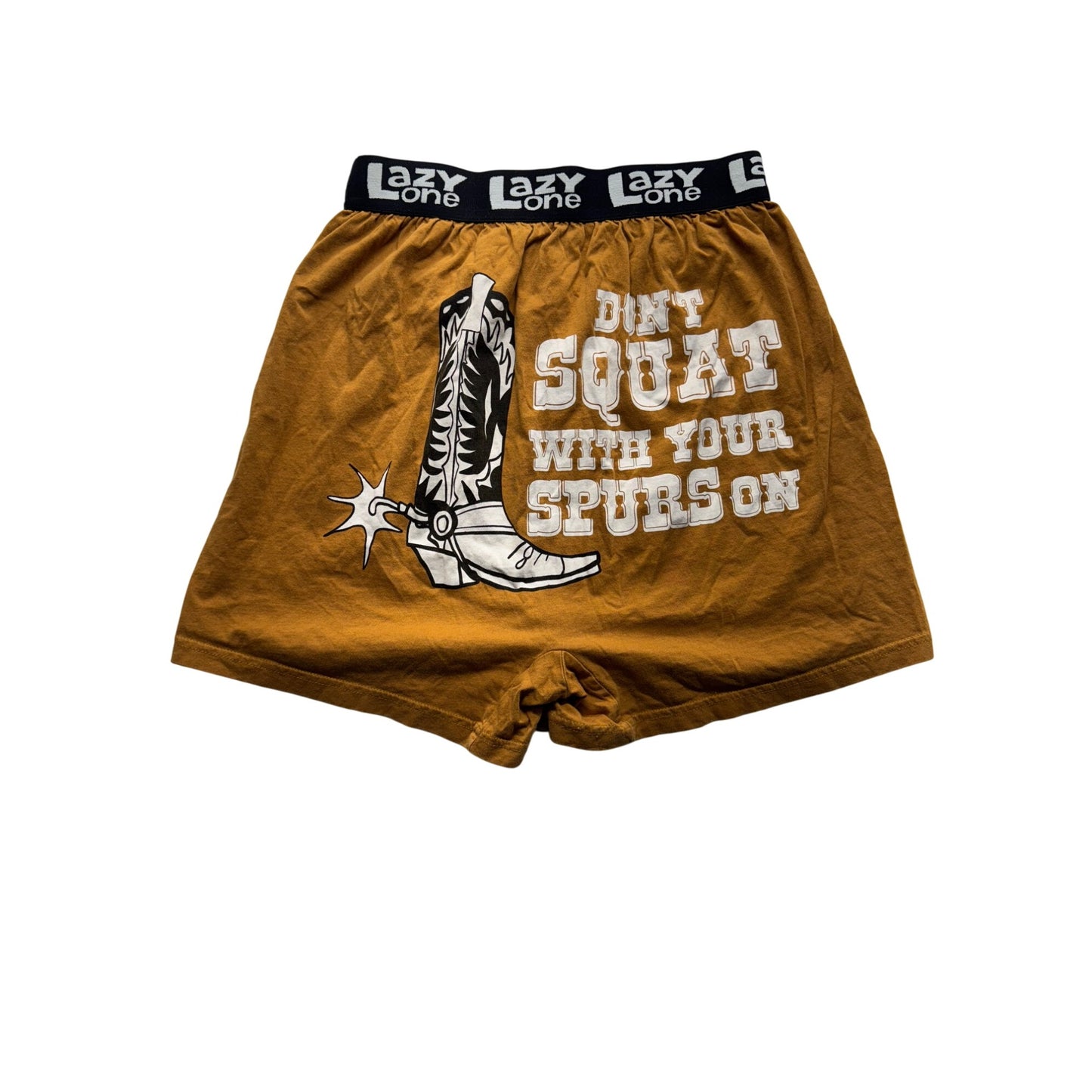 Lazy One Mens Boxer Shorts Dont Squat With Your Spurs On #5974