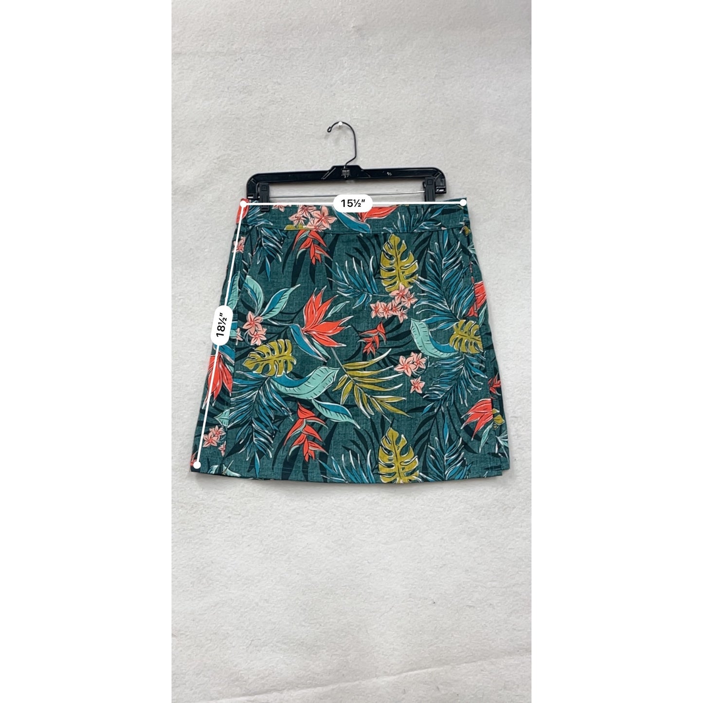 RipSkirt Tropical Print Skirt Medium #8544