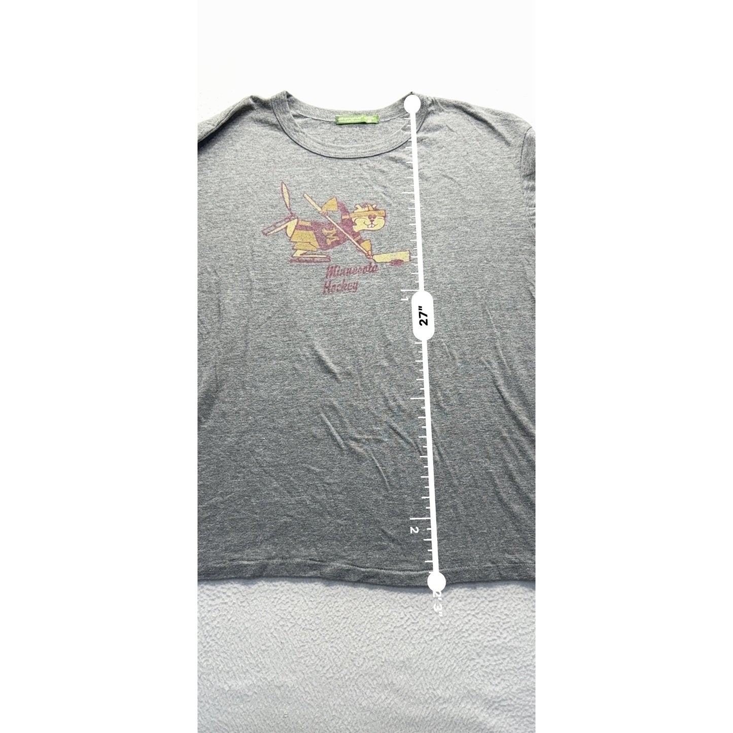 Vintage Style Minnesota Hockey T-Shirt 2XL By Alternative Earth #7995